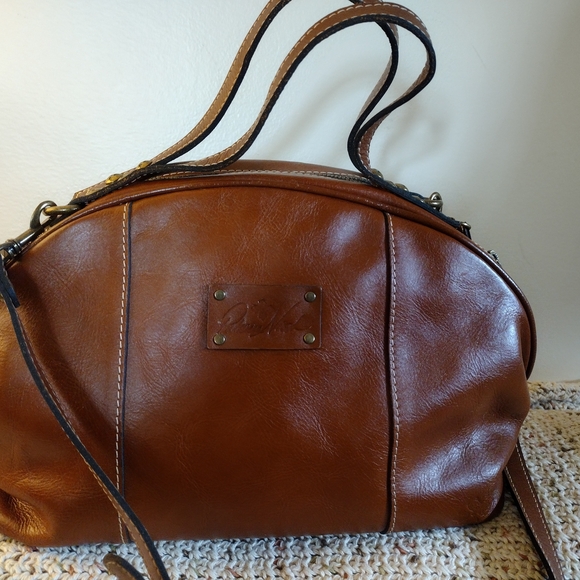 Handbags - Patricia Nash Brown Leather Satchel Carried Twice